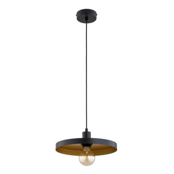 Pendelleuchte mit Kabel LITO 1xE27/15W/230V schwarz