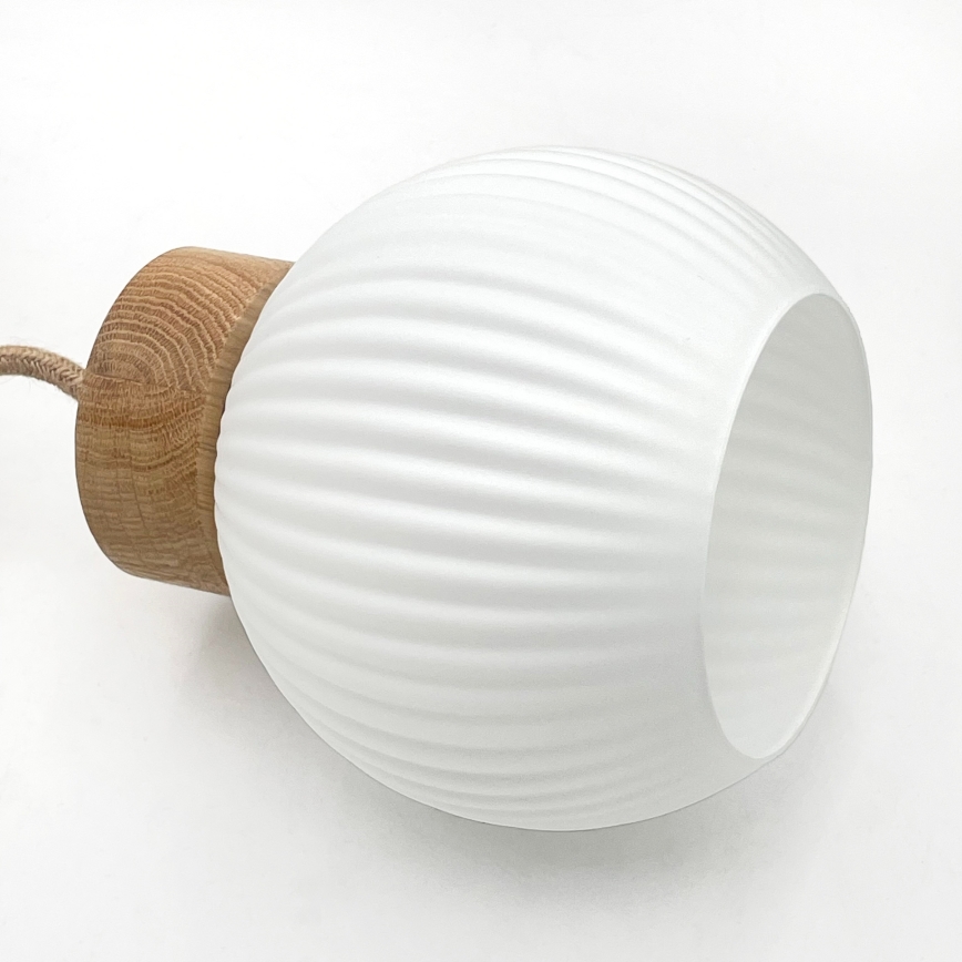Pendelleuchte mit Kabel LOOMIS 3xE27/15W/230V 83 cm beige/Eiche