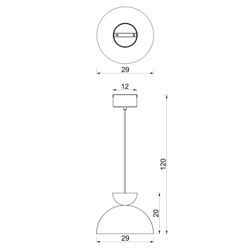 Pendelleuchte mit Kabel NEVIS 1xE27/15W/230V Ø 29 cm burgundrot