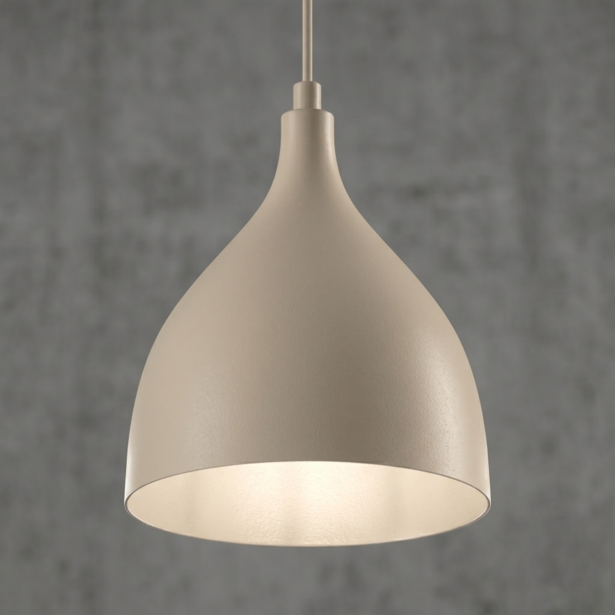 Pendelleuchte mit Kabel NOAK CLASSIC 1xE27/15W/230V beige