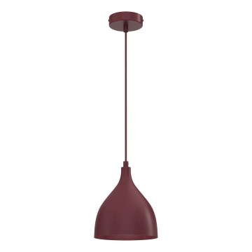Pendelleuchte mit Kabel NOAK CLASSIC 1xE27/15W/230V burgunderrot