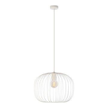 Pendelleuchte mit Kabel OVELLA 1xE27/15W/230V Ø 46 cm cremefarben