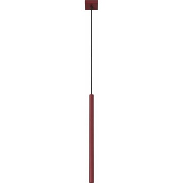 Pendelleuchte mit Kabel PASTELO 1xG9/8W/230V rot