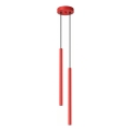 Pendelleuchte mit Kabel PASTELO 2xG9/8W/230V rot