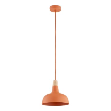 Pendelleuchte mit Kabel RODOS 1xE27/15W/230V orange