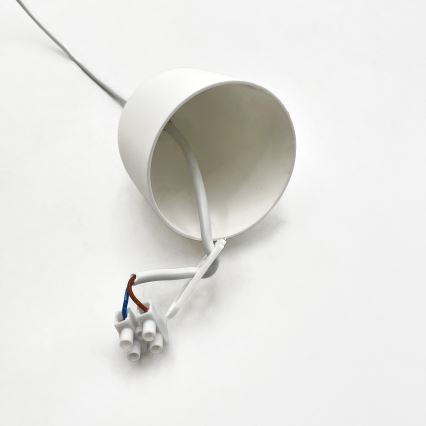 Pendelleuchte mit Kabel SIRJA PLISADO 1xE27/15W/230V Ø 35 cm weiß