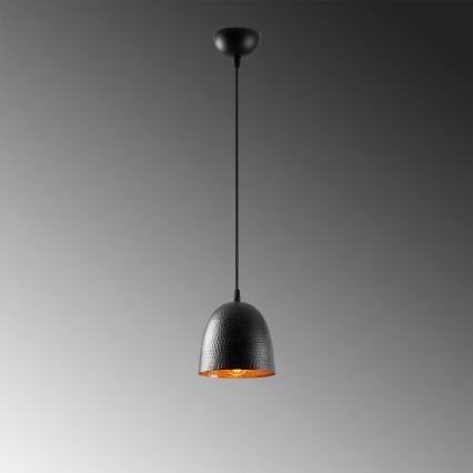 Pendelleuchte mit Kabel TATTOO 1xE27/40W/230V Ø 16 cm schwarz