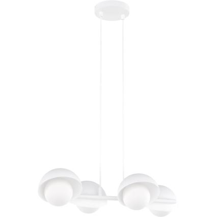 Pendelleuchte mit Kabelaufhängung BOOM 4xG9/8W/230V weiß