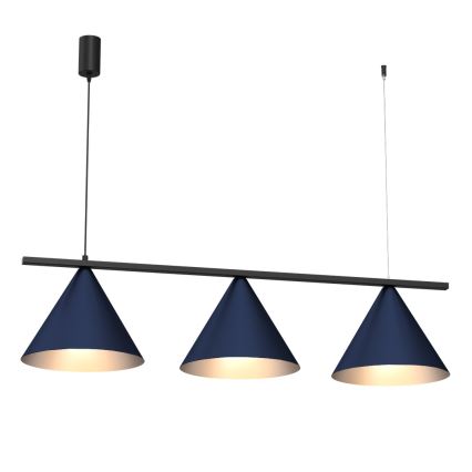 Pendelleuchte mit Kabelaufhängung CAPITAL 3xGX53/15W/230V blau