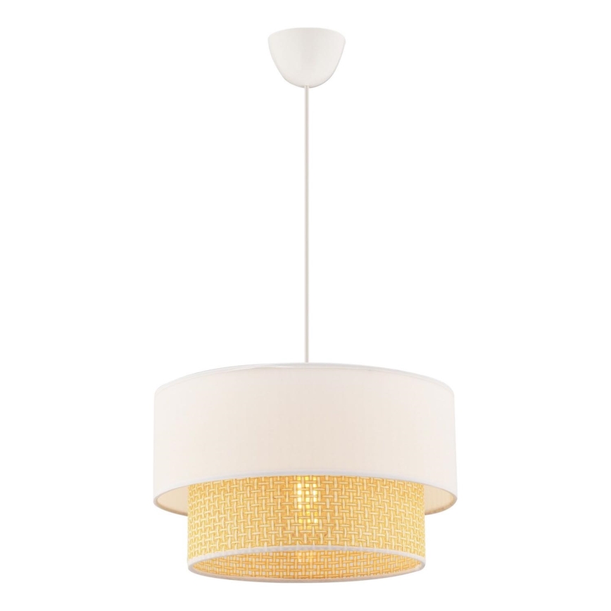 Pendelleuchte mit Kabelaufhängung ECHO 1xE27/60W/230V creme/beige