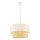 Pendelleuchte mit Kabelaufhängung ECHO 1xE27/60W/230V creme/beige
