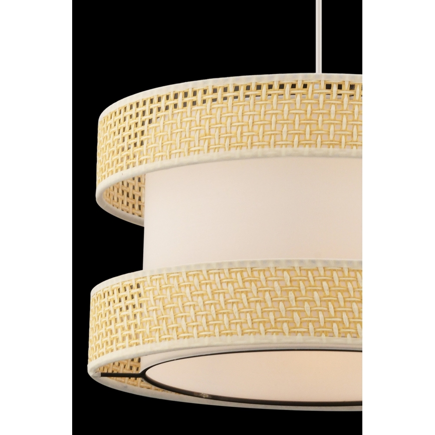 Pendelleuchte mit Kabelaufhängung HALO 1xE27/60W/230V Creme/Beige