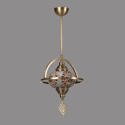 Pendelleuchte mit Stange YENI 1xE27/40W/230V, Bronze