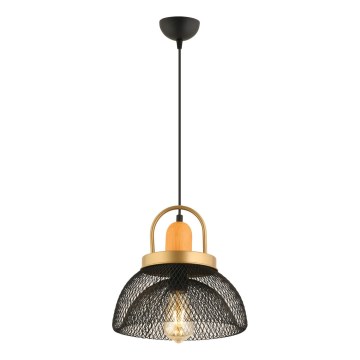 Pendelleuchte MONZA 1xE27/40W/230V Ø 29 cm schwarz/gold
