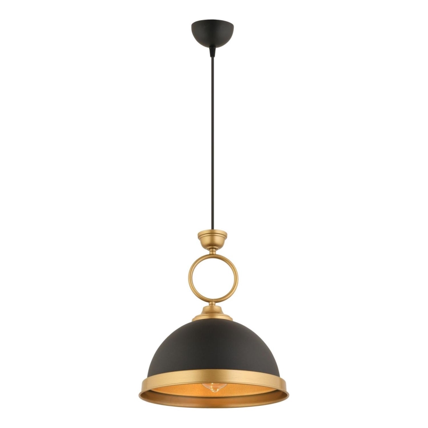 Pendelleuchte MONZA an Kabel, 1xE27/40W/230V, Durchmesser 30 cm, schwarz/bronze