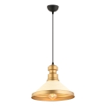 Pendelleuchte MONZA an Kabel 1xE27/40W/230V Ø 30 cm creme/gold