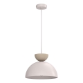 Pendelleuchte NEVIS 1xE27/15W/230V Ø 29 cm cremefarben