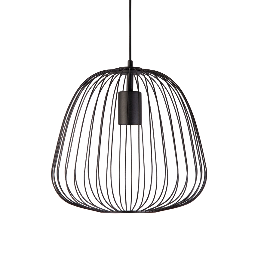 Pendelleuchte OVELLA mit Kabelaufhängung 1xE27/15W/230V Durchmesser 36 cm schwarz