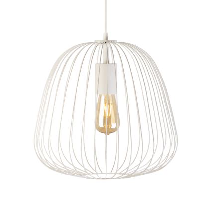 Pendelleuchte OVELLA mit Kabelaufhängung, 1xE27/15W/230V, Ø 36 cm, creme