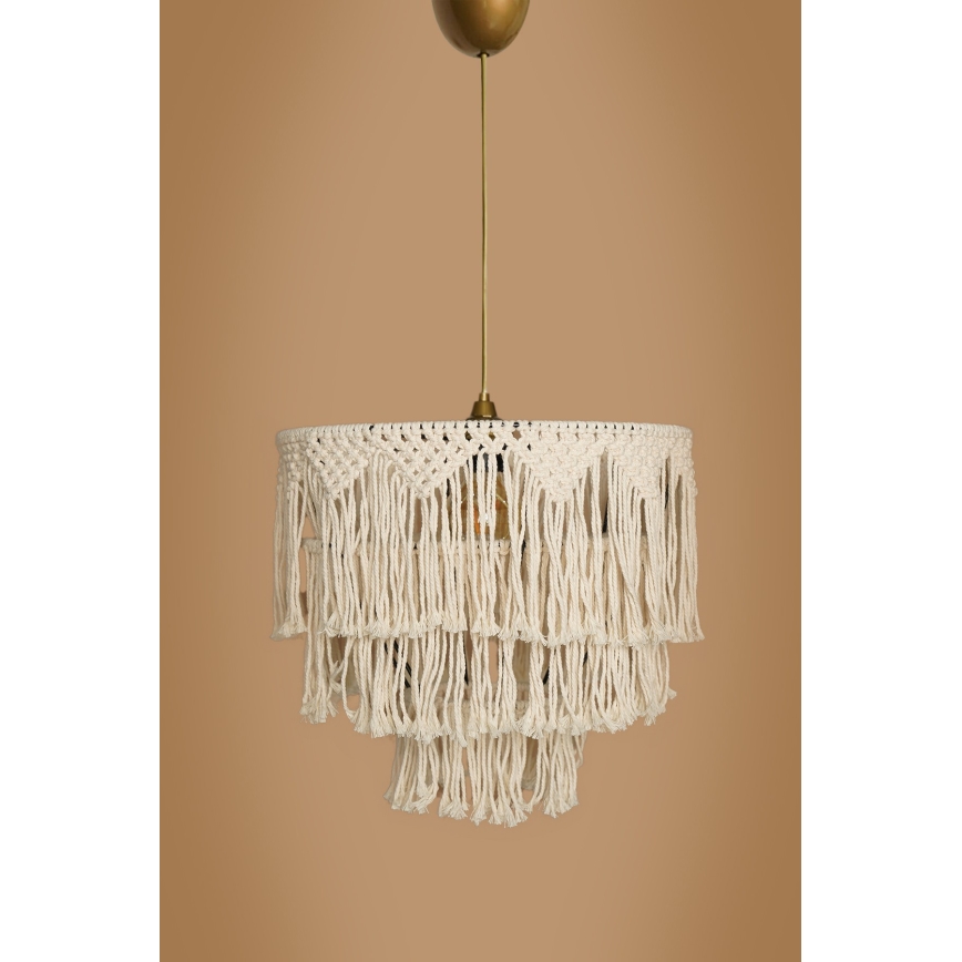 Pendelleuchte RIMINI an Kabel 1xE27/40W/230V creme