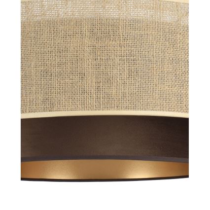 Pendelleuchte SARTA mit Kabel 1xE27/60W/230V braun/jute