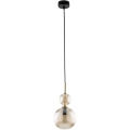 Pendelleuchte SOPHIA an Kabel 1xE14/10W/230V schwarz/rauchfarbenes Beige