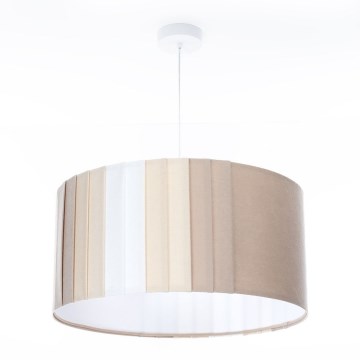 Pendelleuchte STRIPES mit Kabelaufhängung, 1xE27/60W/230V, Ø 40 cm, beige