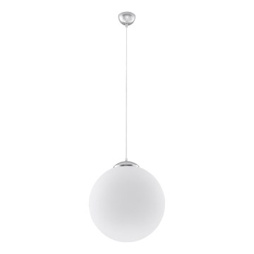 Pendelleuchte UGO mit Kabel 1xE27/15W/230V Ø 30 cm weiß/glänzender Chrom