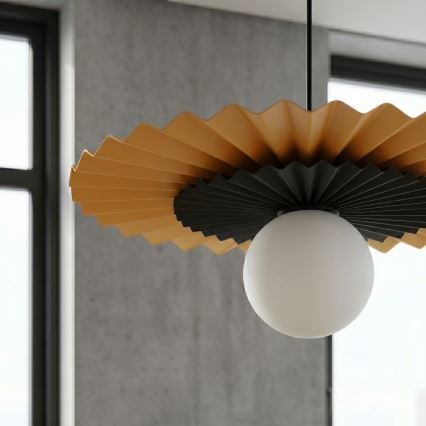 Pendelleuchte UMBRA mit Kabel 1xG9/8W/230V schwarz/orange