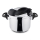 Pentola a pressione TURBO 6 l acciaio inox/nero