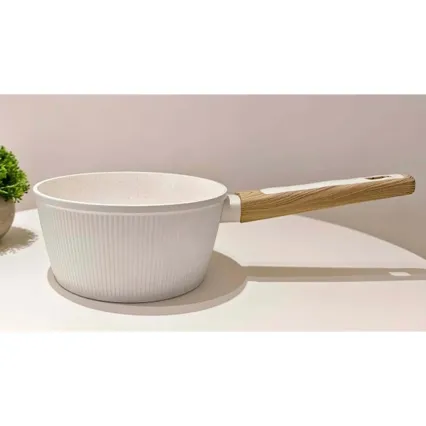 Pentola BIANCO 18 cm crema/marrone