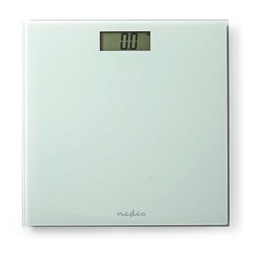 Pèse-personne numérique 1xCR2032 blanc