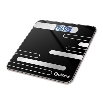 Pèse-personne numérique avec écran LCD 2xAAA noir