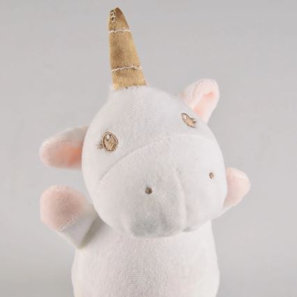 Petite lampe de nuit pour enfants LED RVB avec une mélodie 3xAAA/5V licorne