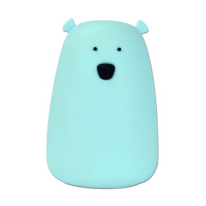 Petite lampe tactile LED RVB pour enfants BEAR LED/0,8W/5V bleu