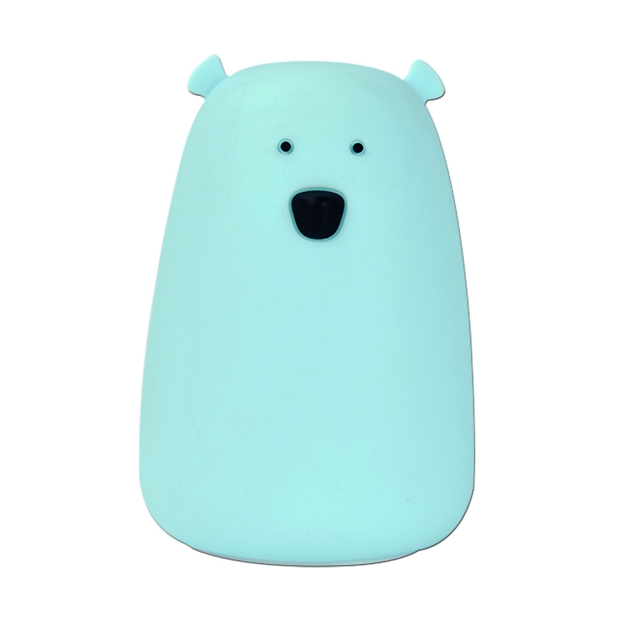 Petite lampe tactile LED RVB pour enfants BEAR LED/0,8W/5V bleu