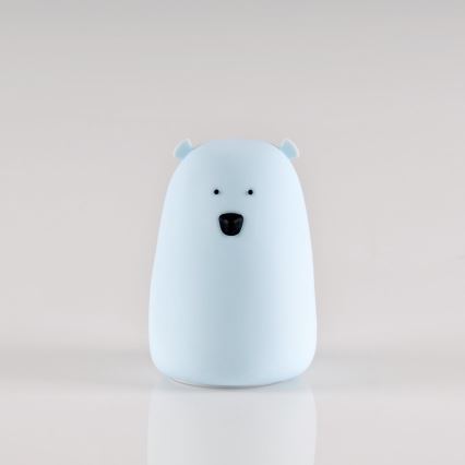 Petite lampe tactile LED RVB pour enfants BEAR LED/0,8W/5V bleu