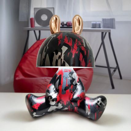Petite lampe tactile pour enfants à intensité variable FANCY LED/2,5W/3,7V 1200 mAh noir/rouge
