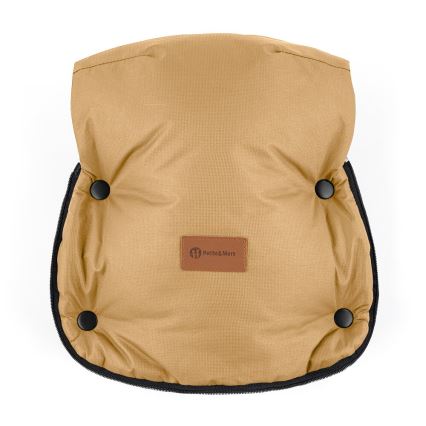 PETITE&MARS - SET Kinderfußsack 4in1 COMFY + Handwärmer für Kinderwagen FURRY Elegant Caramel