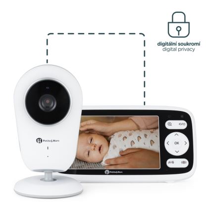 PETITE&MARS - Baby monitor con display NANO 4.0 3,7V 1760 mAh