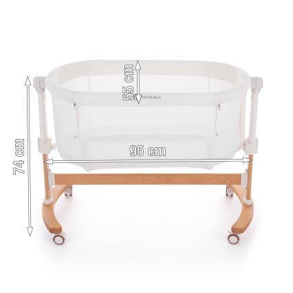 PETITE&MARS - Babybett 2-in-1 GLORY grau