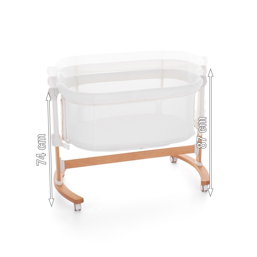 PETITE&MARS - Babybett 2-in-1 GLORY grau