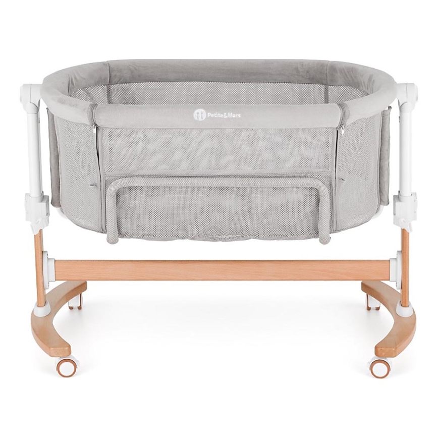 PETITE&MARS - Berceau pour bébé 2en1 GLORY gris