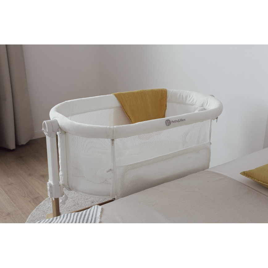 PETITE&MARS - Berceau pour bébé 2en1 GLORY gris