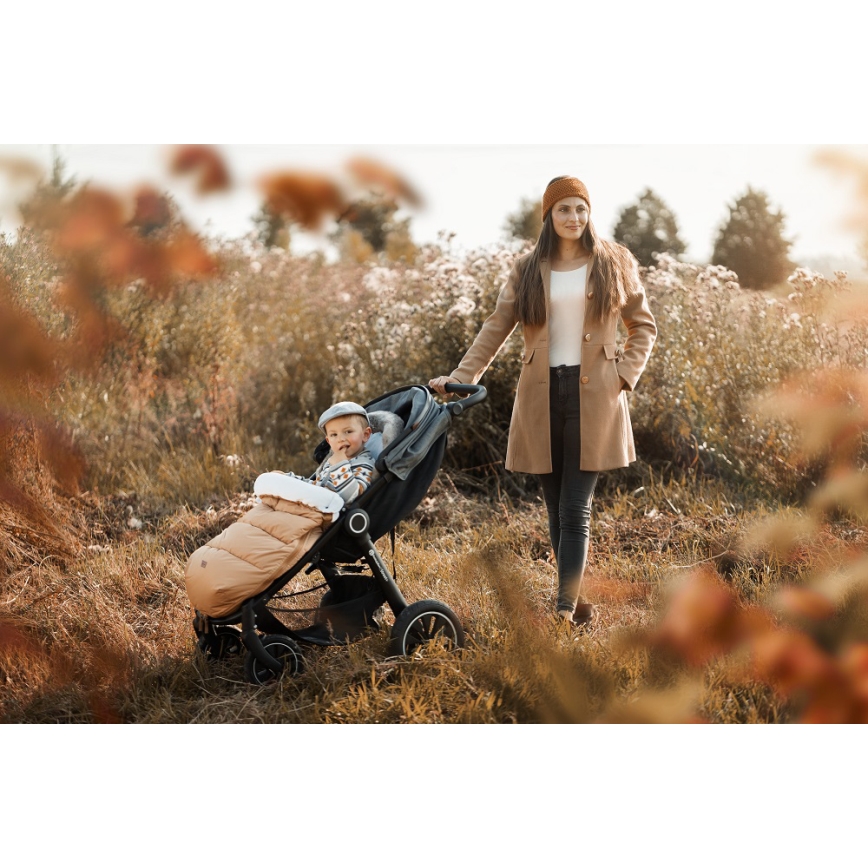 PETITE&MARS - Coprigambe per bambini 4in1 COMFY Elegant Caramel/Beige marrone