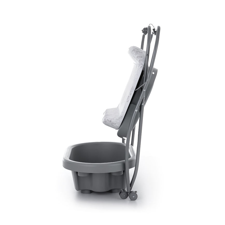 PETITE&MARS - Fasciatoio con vasca da bagno SPA 3in1 grigio