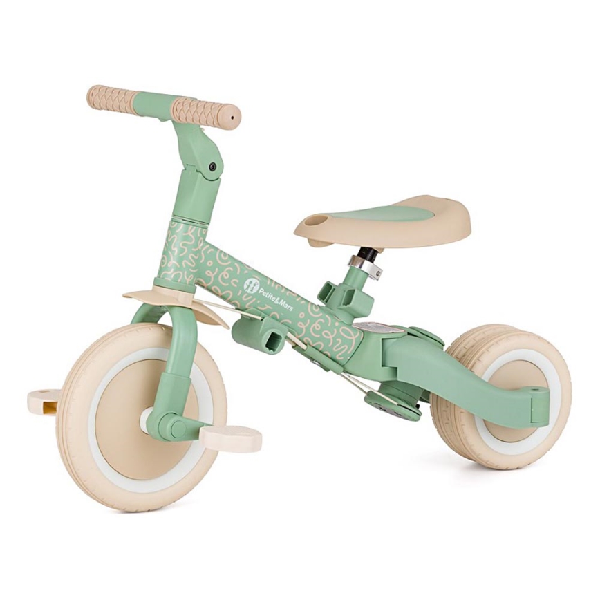PETITE&MARS - Kinder-Dreirad 5-in-1 TURBO LIMITED Green Twist