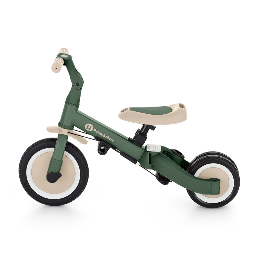 PETITE&MARS - Kinder-Dreirad 5-in-1 TURBO PLUS Misty Green