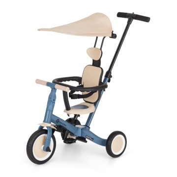 PETITE&MARS - Kinder-Dreirad 5-in-1 TURBO PLUS Ozeanblau