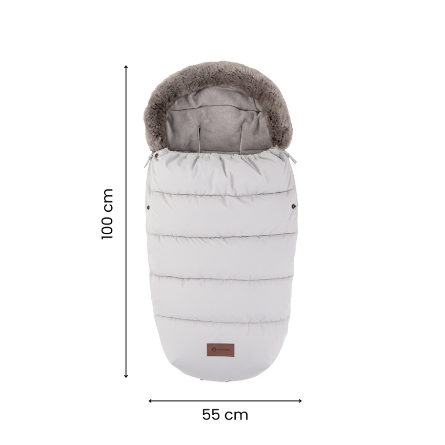 PETITE&MARS - Kinder-Fußsack 4-in-1 COMFY Mocha Mousse